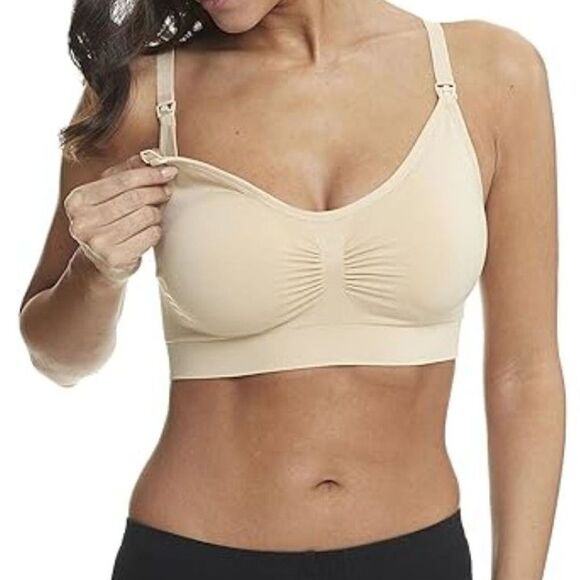 HOFISH Full Bust Seamless Nursing Maternity Bra Bralette XL Postpartum - Picture 2 of 4